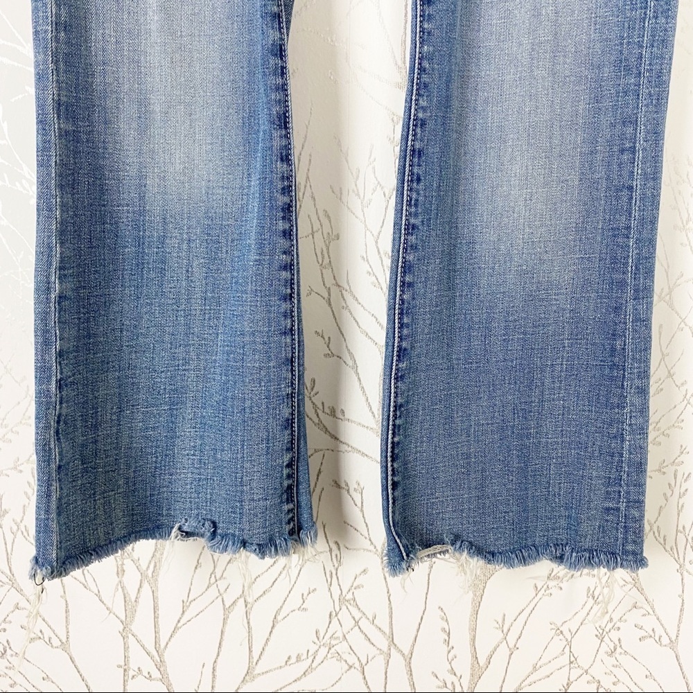 REROCK for EXPRESS Bootcut Raw Hem Ankle Jeans Size 8 - Picture 9 of 14